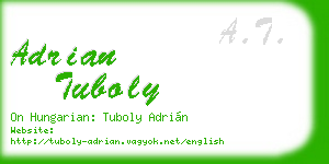 adrian tuboly business card